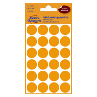 Этикетки маркеры Avery Zweckform 3007, желтые, d=18мм, 24шт на листе А4, 4 листа