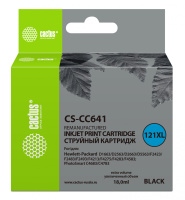 Картридж струйный Cactus CS-CC641, №121XL, 18мл, черный