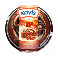 Пирог Kovis шоколадно-сливочный с кремовой начинкой, 400г
