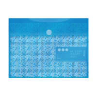 Папка-конверт на липучке Berlingo Starlight S А4, голубая пастель
