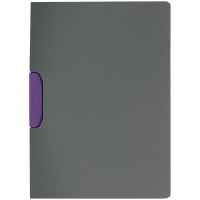 Папка с клипом Durable 'Duraswing color', А4, до 30 листов, графит-фиолетовая