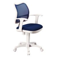Кресло офисное Бюрократ CH-W797 ткань, синяя, TW, крестовина пластик, белая