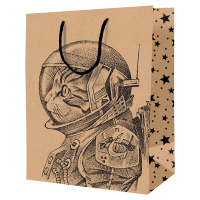 Пакет подарочный 11*14*6,5см ArtSpace 'Space Cat', крафт