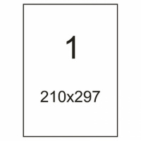 Этикетки самоклеящиеся Office Label 210х297мм, белые, 1шт на листе А4, 100 листов