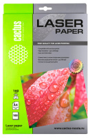 Фотобумага для лазерных принтеров Cactus CS-LPA4160100 А4, 100 листов, 160 г/м2, белая, глянцевая