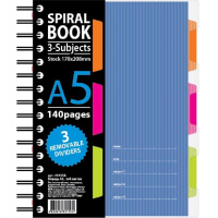 Блокнот Attache Spiral Book синий, А5, 140 листов, в клетку, на спирали