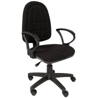 Кресло офисное Престиж С-03 ткань, черная, крестовина пластик