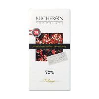 Шоколад Bucheron Swiss Chocolate Village с клюквой/фисташкой/клубникой, горький, 100г