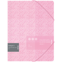 Папка на резинке Berlingo 'Starlight S' А4, 600мкм, розовая, с рисунком