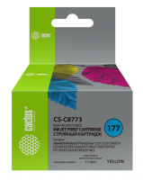Картридж струйный Cactus CS-C8773 №177 желтый (11.4мл) для HP PS 3213/3313/8253/C5183/C6183/C6283/C7