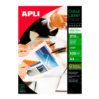 Фотобумага для лазерных принтеров Apli А4, 100 листов, 210 г/м2, глянцевая