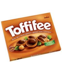 Конфеты Toffifee шоколадные с лесным орехом, 250г