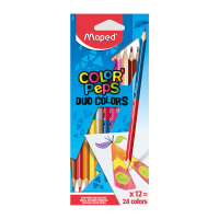 Набор цветных карандашей Maped Color Peps 24 цвета, двусторонние, 829600