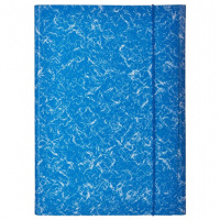 Картонная папка на резинке Attache синяя, А4, до 200 листов