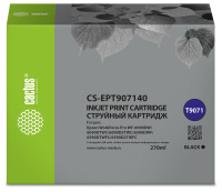 Картридж струйный Cactus CS-EPT907140 T9071 черный (270мл) для Epson WorkForce WF-6090DW/WF-6590DWF