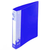 Пластиковая папка с зажимом Бюрократ синяя, А4, 15мм, PZ05CBLUE
