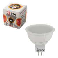 Лампа светодиодная Эра 6Вт, GU5.3, 2700К, теплый белый свет, фара