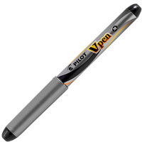 Перьевая ручка Pilot SVP-4M V-Pen черная, серый корпус, 0.58мм, одноразовая