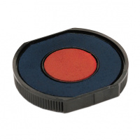 Штемпельная подушка круглая Colop для Colop Printer R40/R40-R, синяя-красная, E/R40/2
