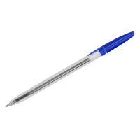 Шариковая ручка Стамм 111 синяя, 0.7мм, прозрачный корпус