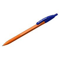 Шариковая ручка автоматическая Erich Krause R-301 Orange Matic синяя, 0.7мм, оранжевый корпус