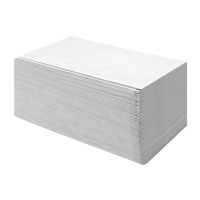 Бумажные полотенца листовые Merida V-Эконом листовые, V-сложение, 250шт, 1 слой, белые, 20 пачек, БП