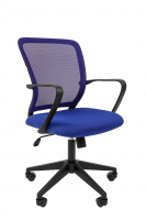 Кресло офисное Chairman 698 ткань, синяя, TW-05, крестовина пластик