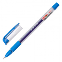 Ручка гелевая Staff College синяя, 0.3мм, прозрачный корпус