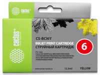 Картридж струйный Cactus CS-BCI6Y желтый (12мл) для Canon S800/S820/S900/S9000/i550/i560/i860/i865/i