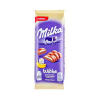 Шоколад Milka Bubbles банан и йогурт, 92г