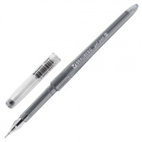 Ручка гелевая Brauberg Diamond черная, 0.25мм, черный корпус