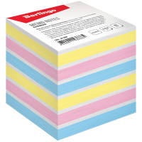 Блок для записей проклеенный Berlingo Rainbow 4 цвета, пастельный, 80х80мм