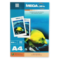 Фотобумага для струйных принтеров Mega Jet А4, 50 листов