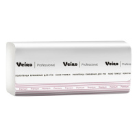 Бумажные полотенца Veiro Professional Premium KW309, листовые, белые, W укладка, 150шт, 2 слоя