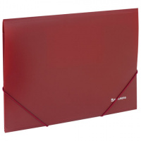 Пластиковая папка на резинке Brauberg Стандарт красная, А4, до 300 листов