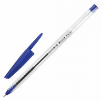 Шариковая ручка Staff синяя, 0.7мм, масляная основа