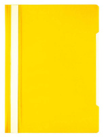 Скоросшиватель пластиковый Бюрократ Economy желтый, А4, PSE20YEL