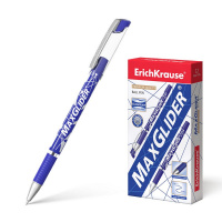 Ручка шариковая ErichKrause MaxGlider, Ultra Glide Technology, синяя