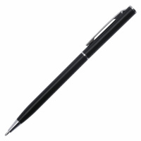 Шариковая ручка автоматическая Brauberg Delicate Black синяя, 1мм, черный корпус
