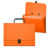 Портфель пластиковый ErichKrause Matt Neon, с 12 отд, A4, оранжевый