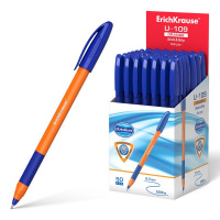 Ручка шариковая ErichKrause U-109 Orange Stick&Grip 1.0, синяя