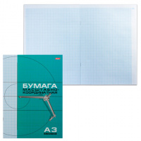 Бумага миллиметровая Hatber голубая, А3, 80г/м2, 8 листов в пачке