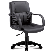 Кресло офисное Brabix Hit MG-300 иск. кожа, черная, крестовина пластик