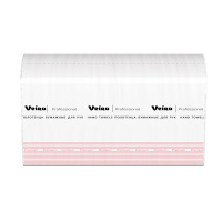 Бумажные полотенца Veiro Premium листовые, белые, Z укладка, 190шт, 2 слоя, KZ315sp