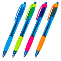 Шариковая ручка Brauberg Fruity RG синяя, 0.7мм, ассорти корпус