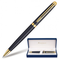 Шариковая ручка Waterman Hemisphere Matte Black GT 1мм, черный/золотистый корпус, S0920770