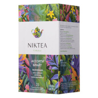 Чай Niktea Assorti Bright (Ассорти Брайт), ассорти, 25 пакетиков