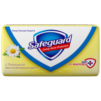 Мыло туалетное Safeguard 'Ромашка', антибактериальное, бумажная обертка, 90г