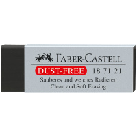 Ластик Faber-Castell 'Dust-Free', прямоугольный, картонный футляр, 63*22*11мм, черный
