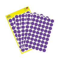 Этикетки маркеры Avery Zweckform фиолетовые, d=12мм, 270шт/уп